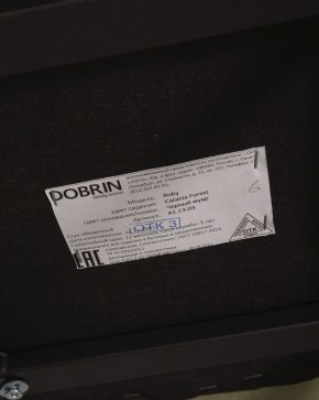 Стул обеденный DOBRIN ROBY, ЭМАЛЬ ЧЕРНЫЙ МУАР велюр Catania Forest в Перми - perm.ok-mebel.com | фото 12
