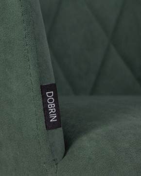 Стул обеденный DOBRIN ROBY, ЭМАЛЬ ЧЕРНЫЙ МУАР велюр Catania Izumrud в Перми - perm.ok-mebel.com | фото 9