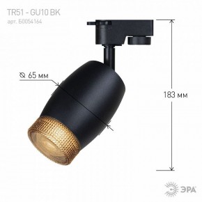 Светильник на штанге Эра  TR51 - GU10 BK в Перми - perm.ok-mebel.com | фото 4