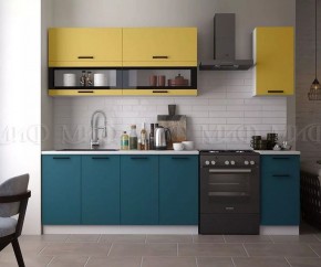 ТЕХНО Кухонный гарнитур 2,0 м Компоновка №2 в Перми - perm.ok-mebel.com | фото 2