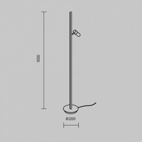 Торшер Maytoni Thin MOD395FL-L28BS3K в Перми - perm.ok-mebel.com | фото 4