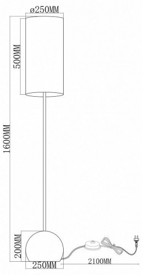 Торшер Moderli Flint V11590-1F в Перми - perm.ok-mebel.com | фото 2