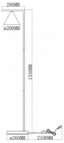 Торшер Moderli Omaha V11592-1F в Перми - perm.ok-mebel.com | фото 6