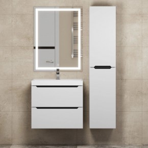Тумба под раковину Uperwood Tanos 60 см, подвесная, белая/графит в Перми - perm.ok-mebel.com | фото 13