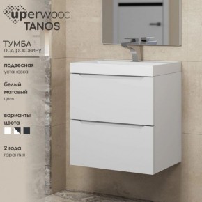 Тумба под раковину Uperwood Tanos 70 см, подвесная, белая матовая в Перми - perm.ok-mebel.com | фото 5