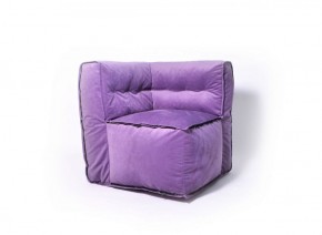 Угловое модульное бескаркасное кресло Комфорт (Фиолет велюр) в Перми - perm.ok-mebel.com | фото
