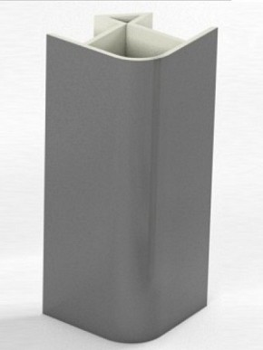 Угловое соединение для цоколя 90 гр. h100 мм (Алюминий, Белый, Черный, Сонома) в Перми - perm.ok-mebel.com | фото 1