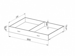Ящик для металлических кроватей 120*190 (Венге) в Перми - perm.ok-mebel.com | фото 2