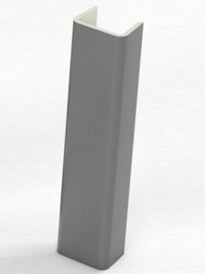 Торцевая заглушка  для цоколя h100 мм (Алюминий, Белый, Черный, Сонома) в Перми - perm.ok-mebel.com | фото