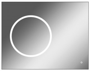 Зеркало Eclipse 90 black с подсветкой Sansa (SE1031Z) в Перми - perm.ok-mebel.com | фото